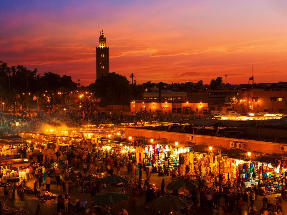 MARRAKESH, MOROCCO: Money magazine recently dubbed Marrakesh one of the top-three international destinations to visit this year if you're looking to make the most of your budget. With decreases of about 30% in the cost of its hotels, dining, and tourist activities, travelers can enjoy incredible food and shopping in the Medina quarter guilt-free.