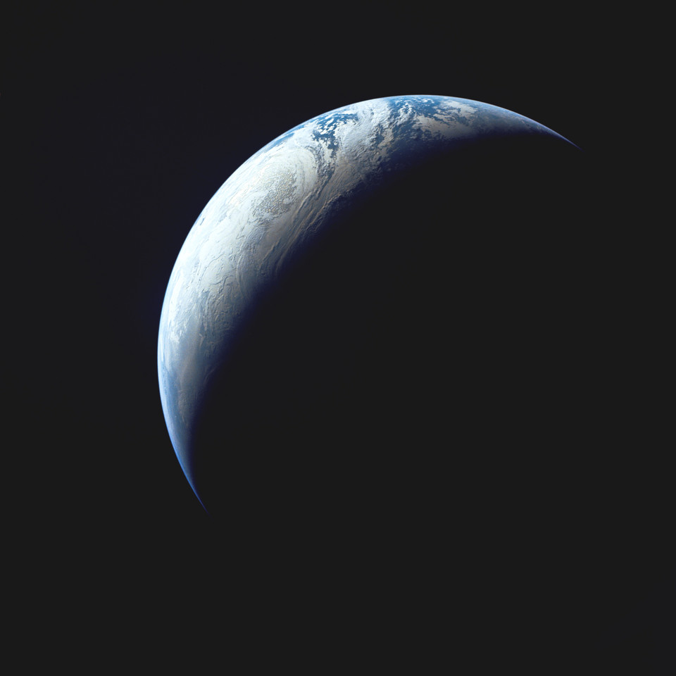 Ziemia widziana z odległości ponad 16 tys. kilometrów, misja Apollo 4, listopad 1967 rok