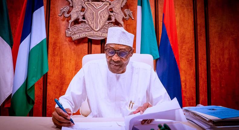 President Buhari signs PIB into law on August 16, 2021 (Femi Adesina)