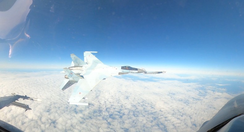 NORAD command called the Su-35's conduct unsafe and unprofessional.North American Aerospace Defense Command