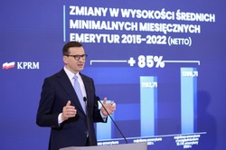 Morawiecki: Zwiększymy wskaźnik waloryzacji rent i emerytur. Wyniesie 107 procent