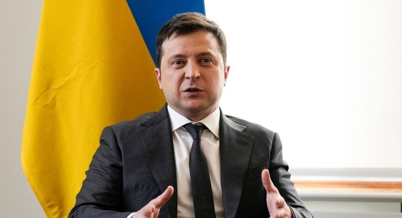 Ukrainian President Volodymyr Zelensky