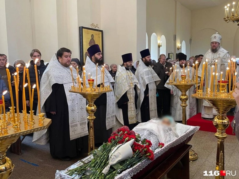 W Rosji odbył się pogrzeb zamordowanej żony popa Wiktorii.