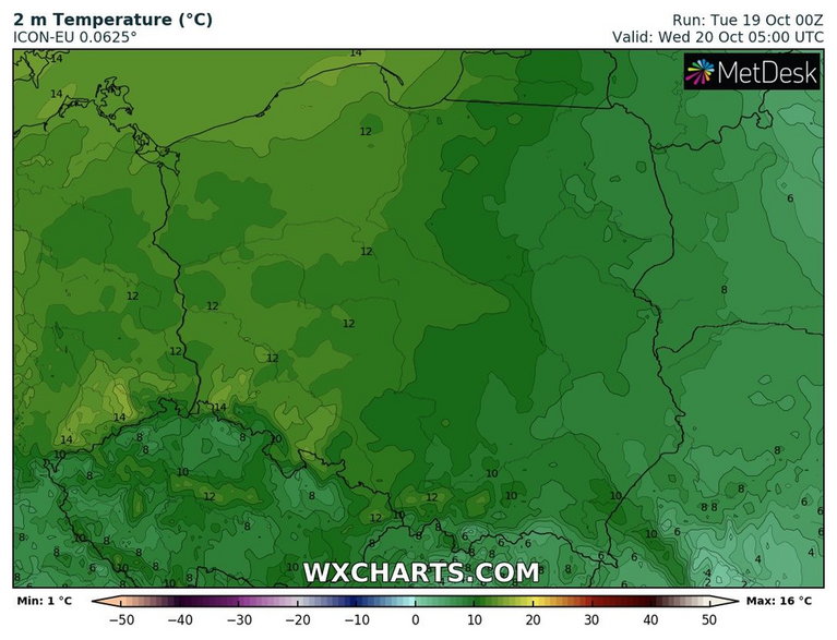 Noc zapowiada się ciepło, bez przymrozków