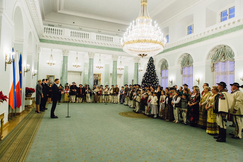 Spotkanie z góralami ze Związku Podhalan w Pałacu Prezydenckim