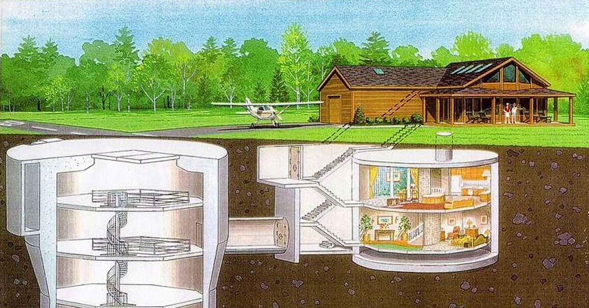 План бункер под домом бункер
