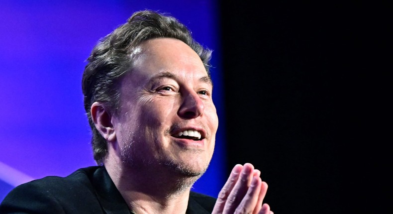 Tesla CEO Elon Musk speaks at the 27th annual Milken Institute Global Conference at the Beverly Hilton in Los Angeles on May 6, 2024.FREDERIC J. BROWN/AFP via Getty Images