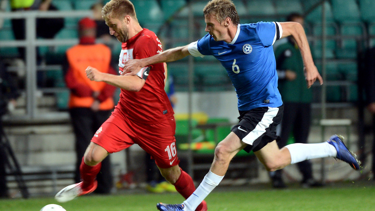 Reprezentacja Polski przegrała 0:1 (0:0) z Estonią w meczu towarzyskim. Był to pierwszy mecz Biało-Czerwonych po Euro 2012. Po raz pierwszy naszą kadrę poprowadził Waldemar Fornalik (Fot. PAP/Radek Rietruszka).