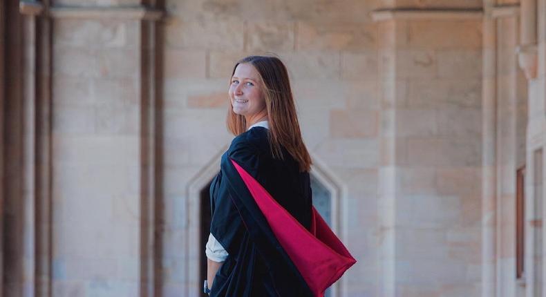 Nicole Thompson is a graduate of the University of St Andrews in Scotland.courtesy of Thompson