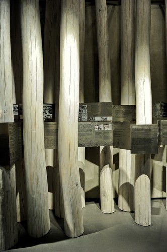 Wystawa Zagłada - fragment ekspozycji stałej w Muzeum Historii Żydów Polskich