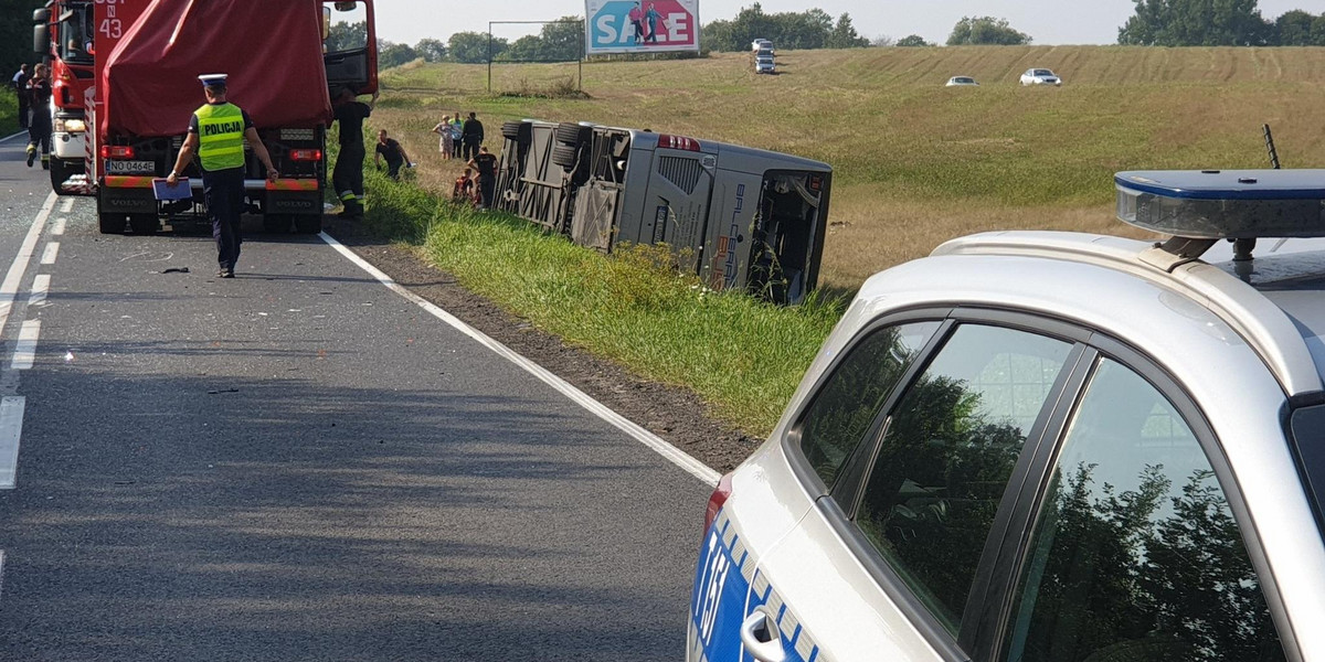 Groźny wypadek w pobliżu miejscowości Klewki