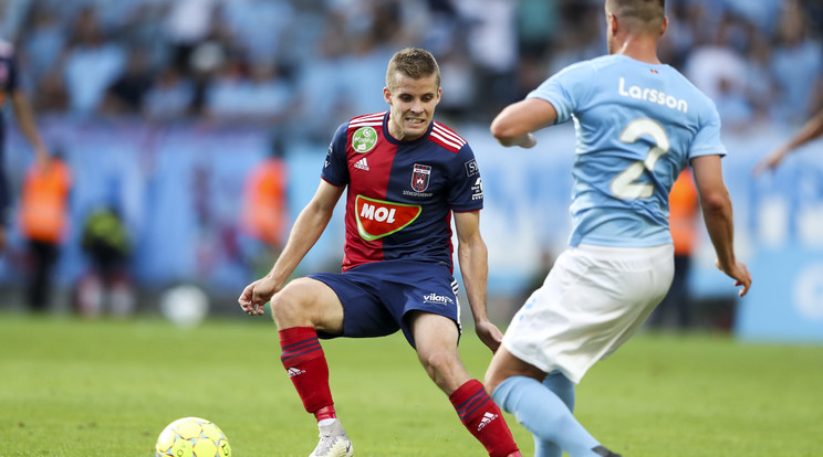 Kovács és a Vidi 1-1-es döntetlent játszott kedden a Malmö ellen BL-selejtezőn. A visszavágó miatt lesz korábban a bajnoki mérkőzésük a Lokival /Fotó: MTI EPA