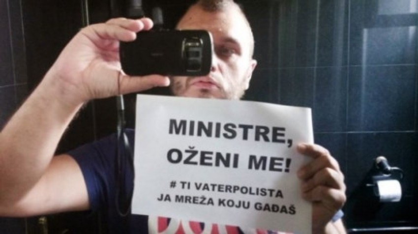 Boban Stojanović u jednoj od svojih akcija