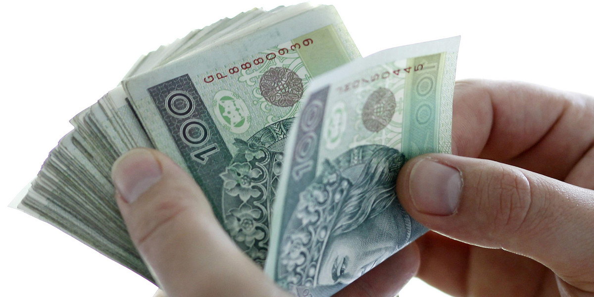 plik banknotów 