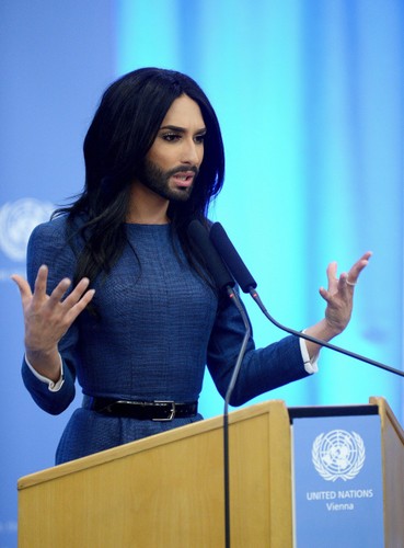 Conchita Wurst w siedzibie ONZ