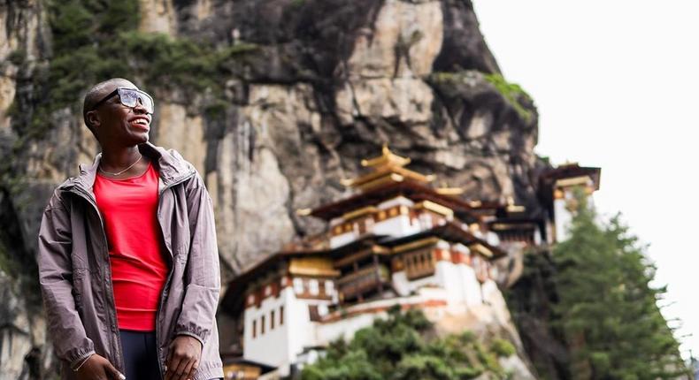 Jessica Nabongo in Bhutan, South Asia (breathebhutan)