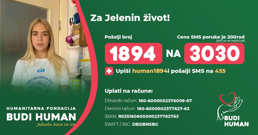 Pomoć za Jelenu: 1894 na 3030