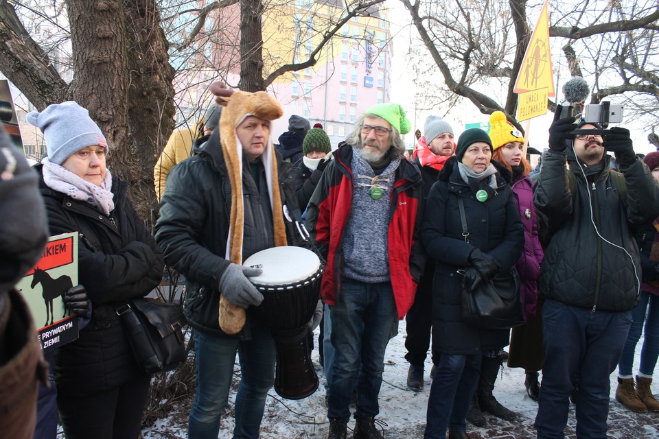 Protest przeciwko zmianie w Prawie łowieckim. Piotr Halicki 9