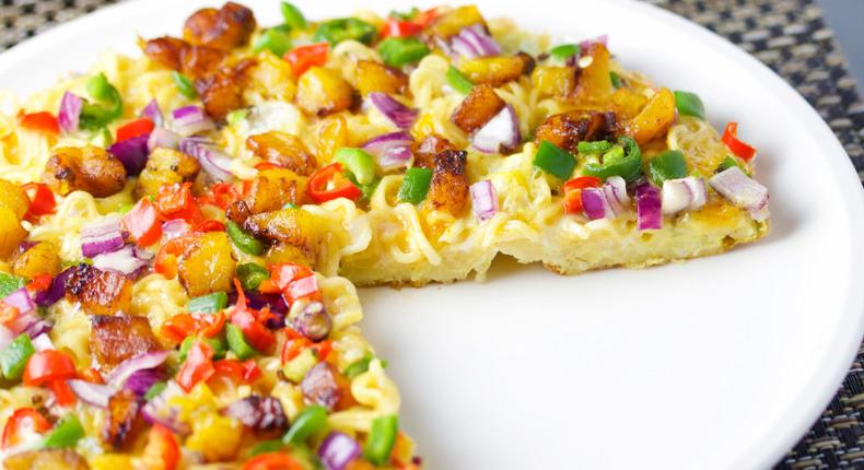 Nigerian-style Noodle pizza [Dooney's kitchen]