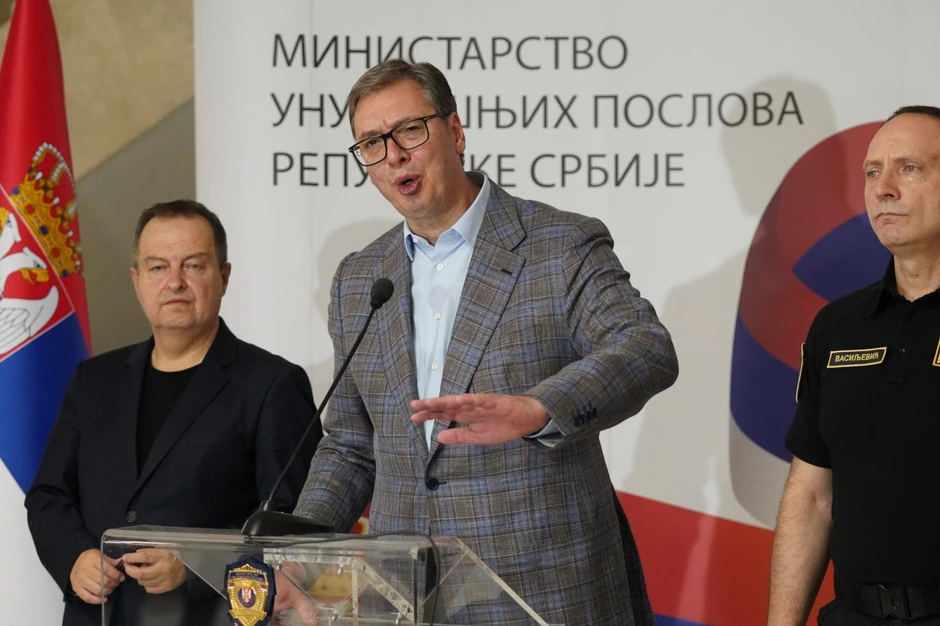 Aleksandar Vučić Ivica Dačić Dragan Vasiljević