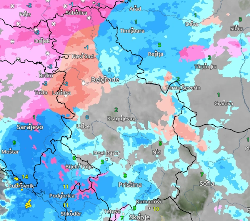 Vreme u Srbiji u 19 sati