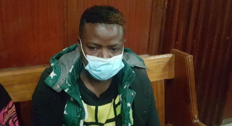 Suspect Wycliffe Orinda who left a courtroom in stitches after confessing that he loves bhang, vodka and beer