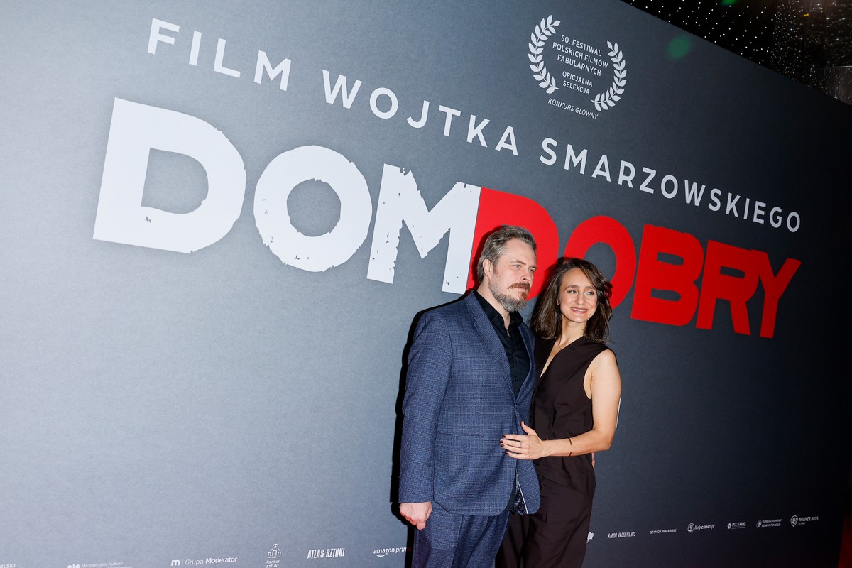 Tomasz Schuchardt i Kamila Kuboth-Schuchardt na premierze filmu "Dom zły"