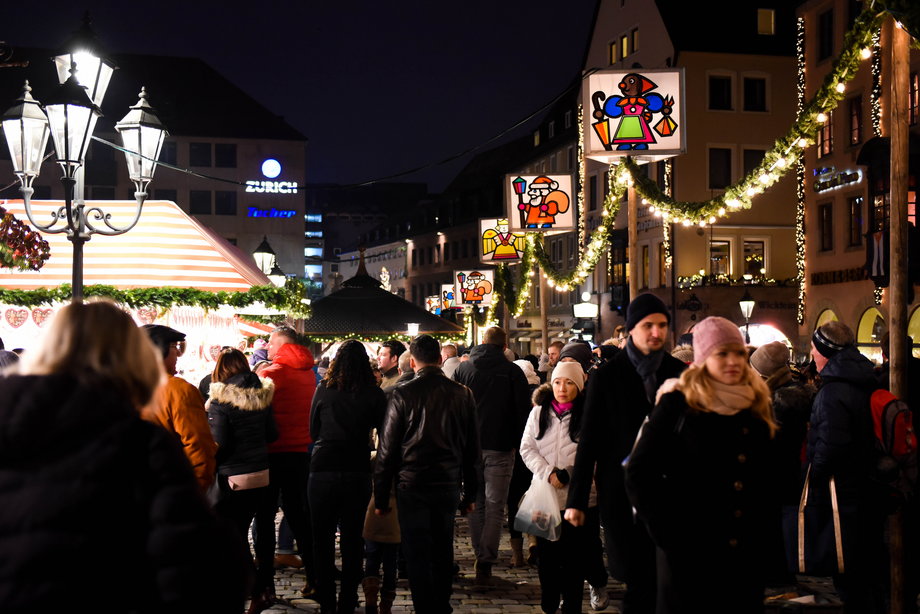 Christkindlesmarkt - jarmark bozonarodzeniowy w Norymberdze