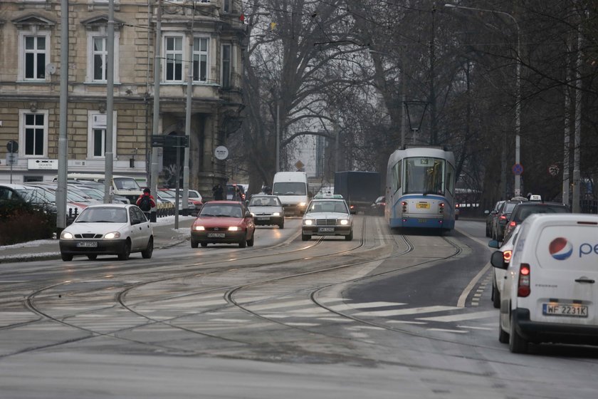 Buspas dla taksówek na Podwalu we Wrocławiu