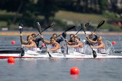 Igrzyska Europejskie. Złoty medal kobiecej czwórki kajakowej na 500 m