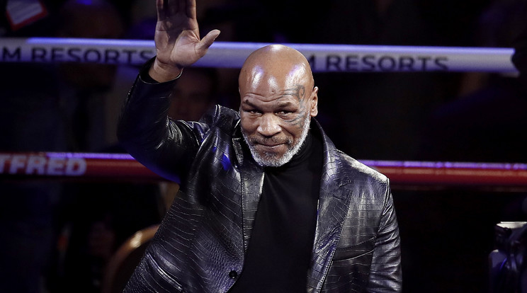 15 év után újra a ringbe száll Mike Tyson, a boksz élő legendája. / Fotó: MTI/EPA/Etienne Laurent