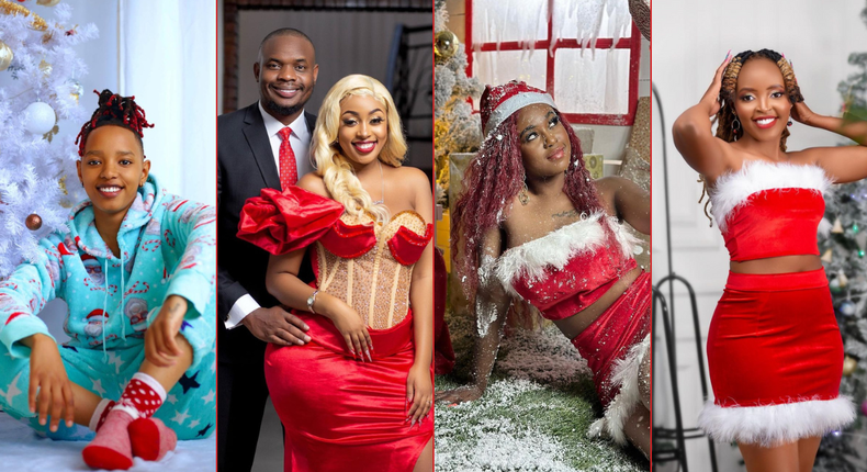 Choreographer Quincy Icon, Amber Ray & Kennedy Rapudo, Eve Mungai, Azziad Nasenya and other celebrities celebrate Christmas with holiday-themed photos