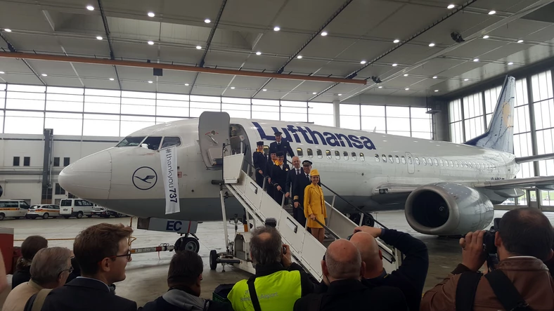 Pożegnanie 737 - Lufthansa