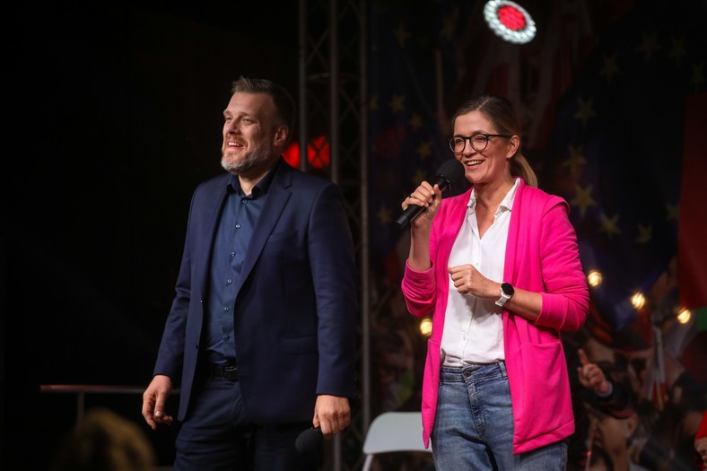 Adrian Zandberg i Magdalena Biejat