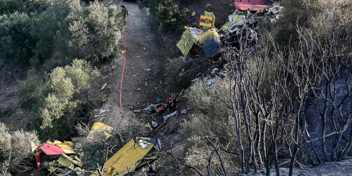 Katastrofa samolotu gaśniczego w Grecji.
