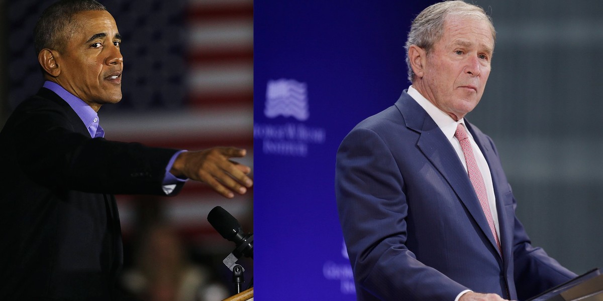 2 former presidents — from both parties — blast the state of American politics in unprecedented day