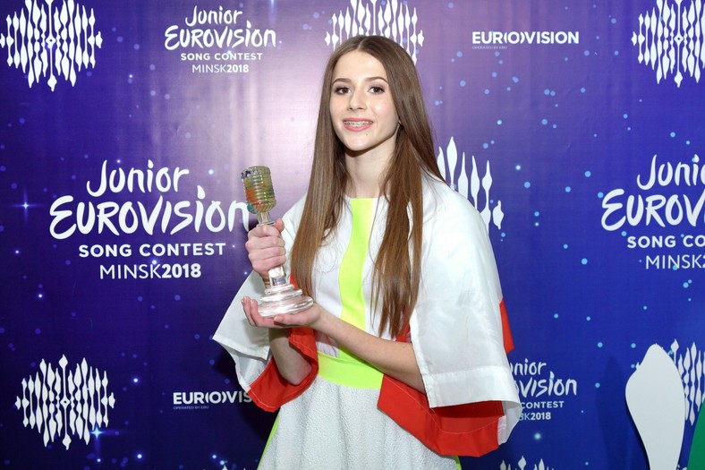 Roksana Węgiel po wygranej w Eurowizji Junior.