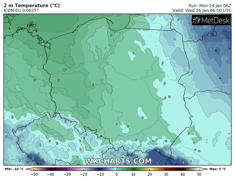 Ujemna temperatura pojawi się tylko miejscami