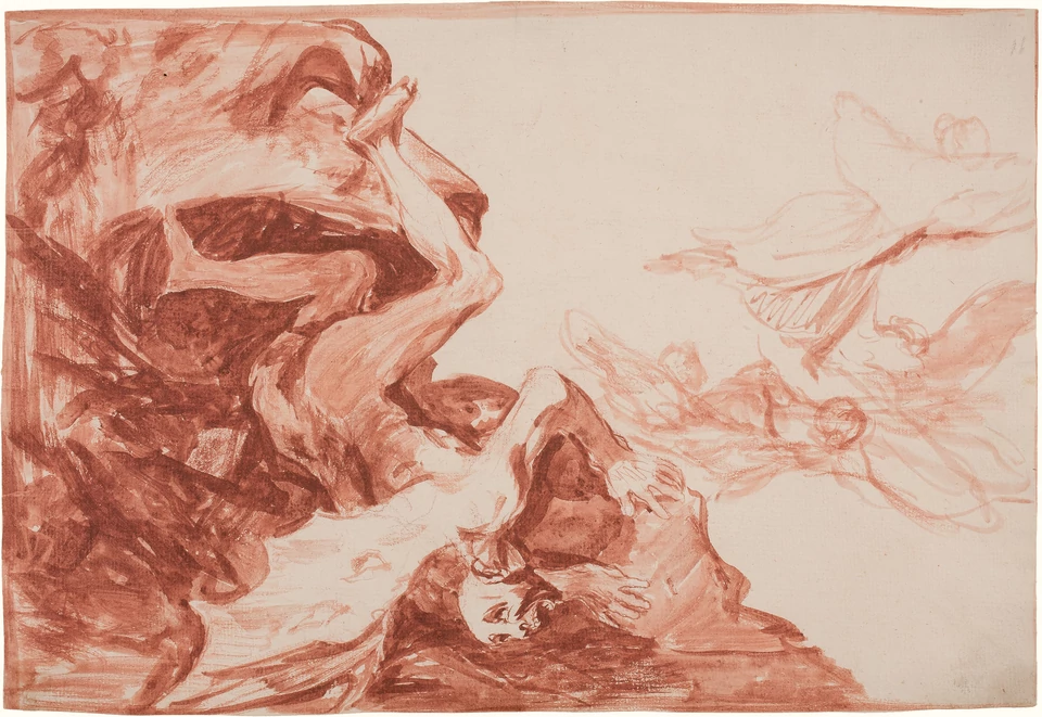 Goya, "Rozpacz szatana" (1815-24) 
