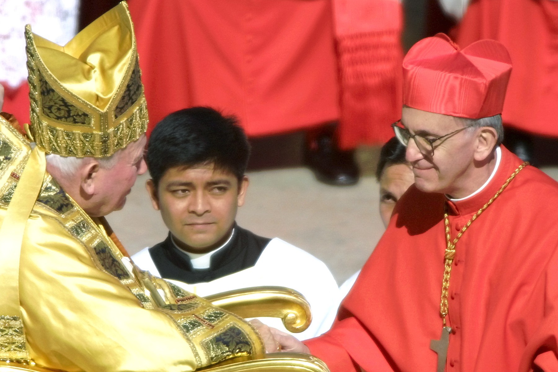 Pápež František a pápež Ján Pavol II. 