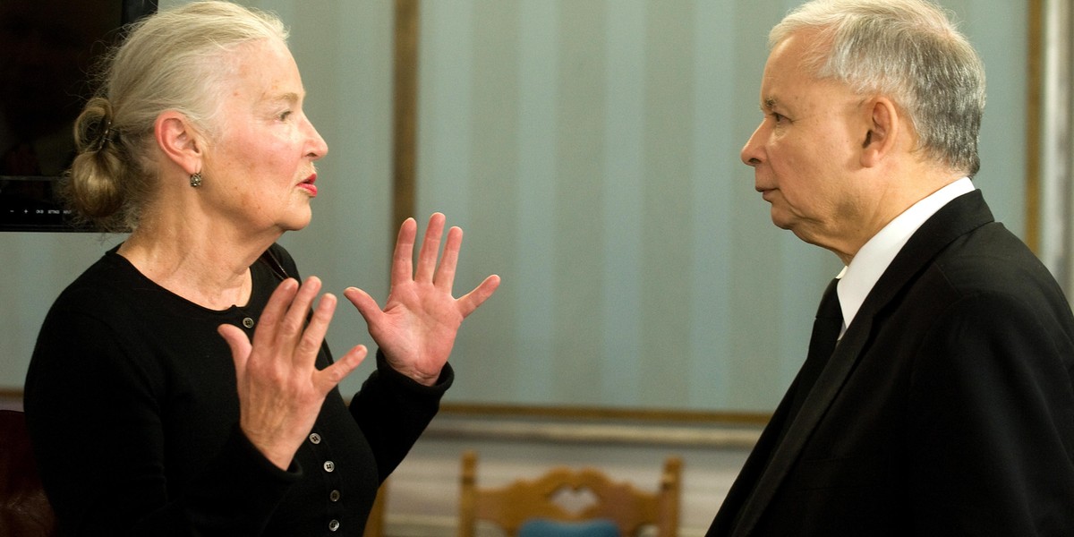 Jadwiga Staniszkis i Jarosław Kaczyński