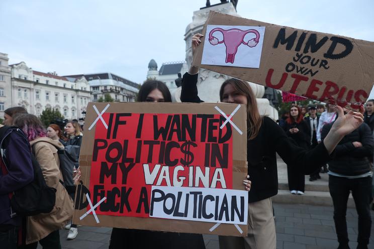 Abortusz elleni tüntetés / Fotó: Zsolnai Péter