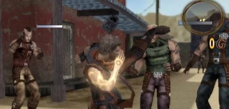 Screen z gry "God Hand"