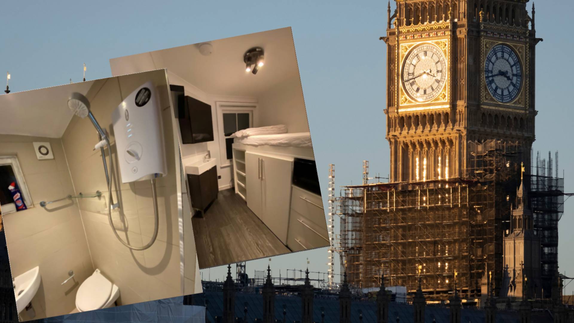 Patodeweloperka w Londynie. 7 metrów kwadratowych, łóżko na mikrofali. Jest nawet łazienka