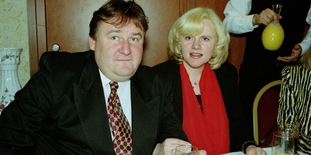 Joanna Kurowska z mężem, Grzegorzem Świątkiewiczem.