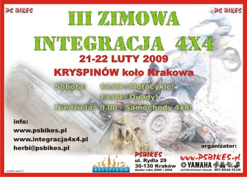 III ZIMOWA INTEGRACJA 4x4 Kryspinów 2009