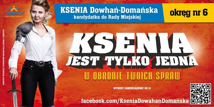 Kampania wyborcza 2014 - Ksenia, wojownicza księżniczka