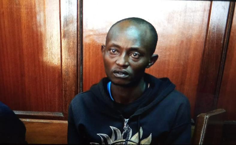 Boniface Murage Wangechi in the dock at a Milimani court 