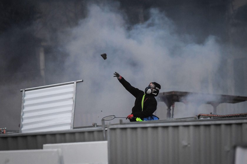 Francja protest.