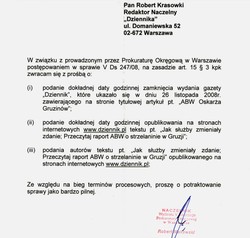 Polowanie na informatorów DZIENNIKA